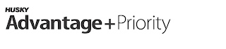 HUSKY ADVANTAGE + PRIORITY logo