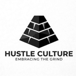 HUSTLE CULTURE EMBRACING THE GRIND logo