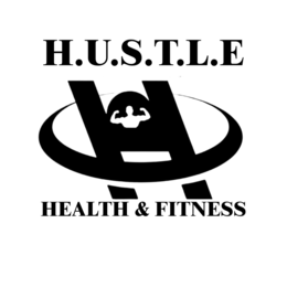 H.U.S.T.L.E H HEALTH & FITNESS logo