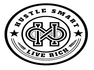HUSTLE SMART LIVE RICH logo