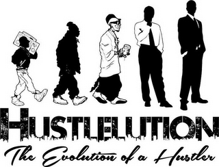 HUSTLELUTION. THE EVOLUTION OF A HUSTLER logo