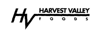 HV HARVEST VALLEY FOODS logo