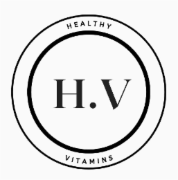 H.V HEALTHY VITAMINS logo