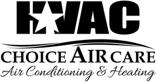 HVAC CHOICE AIR CARE AIR CONDITIONING &HEATING logo