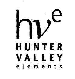 HVE HUNTER VALLEY ELEMENTS logo