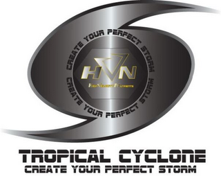 HVN HIGH VELOCITY NUTRIENTS TROPICAL CYCLONE CREATE YOUR PERFECT STORM logo