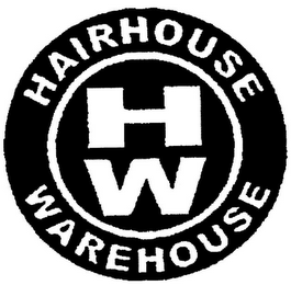 HW HAIRHOUSE WAREHOUSE logo