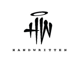 HW HANDWRITTEN logo