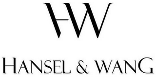 HW HANSEL & WANG logo