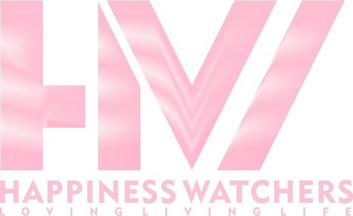 HW HAPPINESS WATCHERS LOVING LIVING LIFE logo