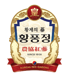 HWANG HWANG JE EUI SAHM HWANGPUNGJUNG NONG HYUB HONG SAHM SINCE 1908 KOREAN RED GINSENG logo