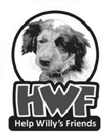 HWF HELP WILLY'S FRIENDS logo