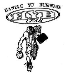 HYB GEAR HANDLE YO' BUSINESS logo