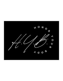 H.Y.B. HONOR YOUR BODY logo