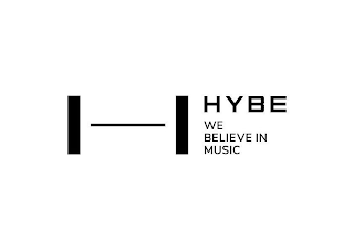 HYBE WE BELIEVE IN MUSIC logo