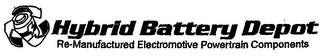 HYBRID BATTERY DEPOT RE-MANUFACTURED ELECTROMOTIVE POWERTRAIN COMPONENTS logo