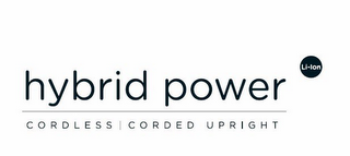 HYBRID POWER LI-ION CORDLESS CORDED UPRIGHT logo