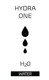 HYDRA ONE H2O WATER logo
