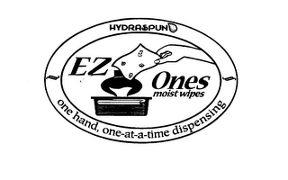 HYDRASPUN EZ ONES MOIST WIPES ONE HAND, ONE-AT-A-TIME DISPENSING logo