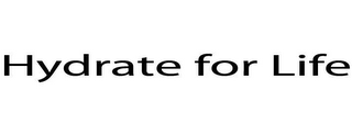HYDRATE FOR LIFE logo