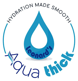 HYDRATION MADE SMOOTH LEONARD'S AQUA THICK logo