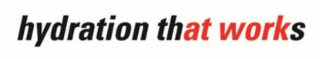 HYDRATION THAT WORKS logo
