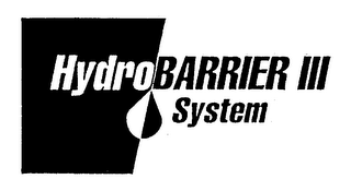 HYDRO BARRIER III SYSTEM logo