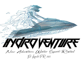 HYDRO VENTURE NEW ADVENTURE WATER SPORT RENTAL EST. LUQUILLO P.R.2021 logo