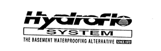 HYDROFLO SYSTEM THE BASEMENT WATERPROOFING ALTERNATIVE SINCE 1972