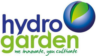 HYDROGARDEN WE INNOVATE, YOU CULTIVATE logo