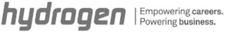 HYDROGEN EMPOWERING CAREERS. POWERING BUSINESS. logo