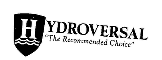 HYDROVERSAL "THE RECOMMENDED CHOICE" logo