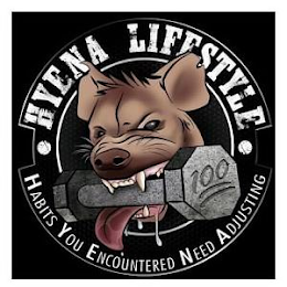 HYENA LIFESTYLE HABITS YOU ENCOUNTERED NEED ADJUSTING 100 logo