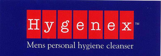 HYGENEX MENS PERSONAL HYGIENE CLEANSER logo