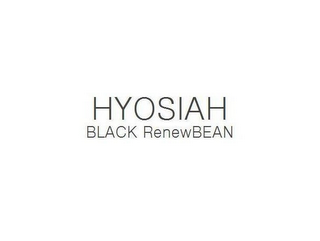 HYOSIAH BLACK RENEWBEAN logo