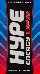 HYPE ENERGY UP ICE BERRY MAX ENERGY DRINK logo
