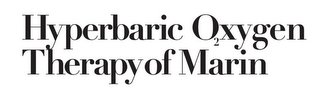 HYPERBARIC O2XYGEN THERAPY OF MARIN logo