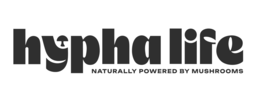 HYPHA LIFE NATURALLY POWERED BY MUSHROOMS logo