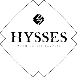 HYSSES WHEN NATURE PAMPERS logo