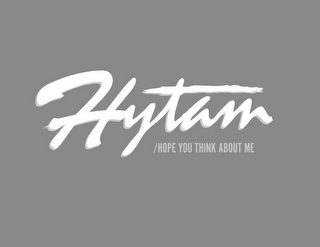 HYTAM /HOPE YOU THINK ABOUT ME logo