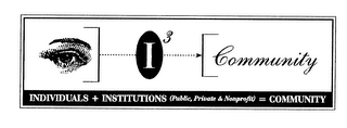I 3 COMMUNITY INDIVIDUALS + INSTITUTIONS (PUBLIC, PRIVATE & NONPROFIT) = COMMUNITY logo