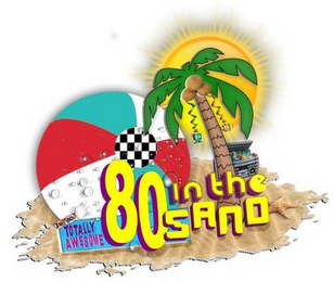 I 80. TOTALLY AWESOME 80S IN THE SAND logo