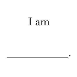 I AM ____. logo