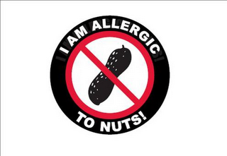 I AM ALLERGIC TO NUTS! logo