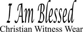 I AM BLESSED CHRISTIAN WITNESS WEAR logo