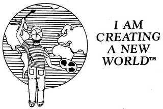I AM CREATING A NEW WORLD logo