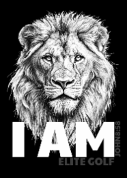 I AM  ELITE GOLF JOHN8:58 logo