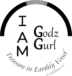 I AM GODZ GURL TREASURE IN EARTHLY VESSEL II CORINTHIANS 4:7 logo