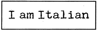 I AM ITALIAN logo