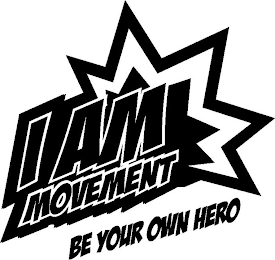 I AM MOVEMENT BE YOUR OWN HERO logo